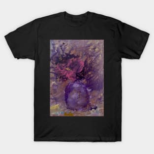 Violet Vase with Orchids T-Shirt